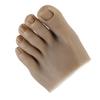 Nail Art Training Fake Half Foot Model Dark Skin Color Reusable Tattoo Practice Silicone Foot Model