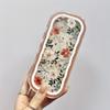 Full Screen Flower High-value Glasses Case, Transparent, Pressure Resistant, Portable, Retro Myopia Glasses Case