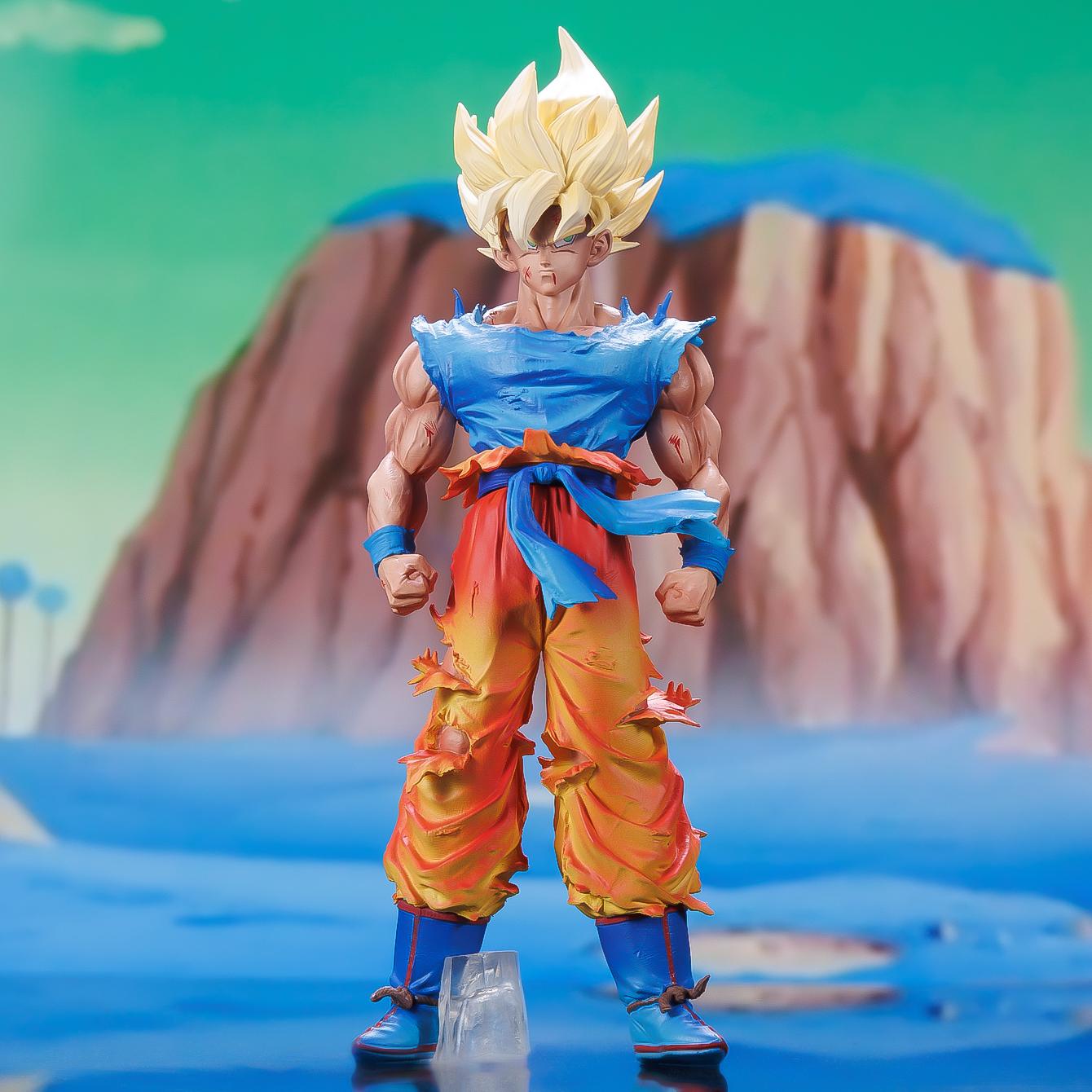 

Dragon Ball Super Saiyan one action anime figure Collectible Statue Scale Figure Model Dynamic Pose Display Piece Xmas разноцветный