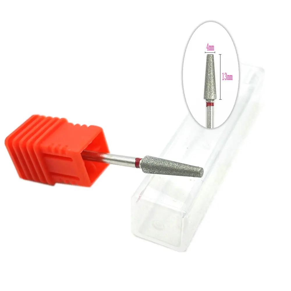 20pcs Diamond Nail Drill Milling Cutter for Manicure Rotary Bits Cuticle Clean Accessory Dental Diamond Burs Polisher 2.35mm