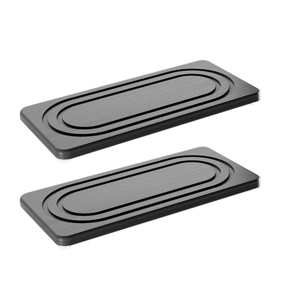 2Pcs Diatomite Absorbent Tray for Kitchen Soap Dish Plant Pot Mat