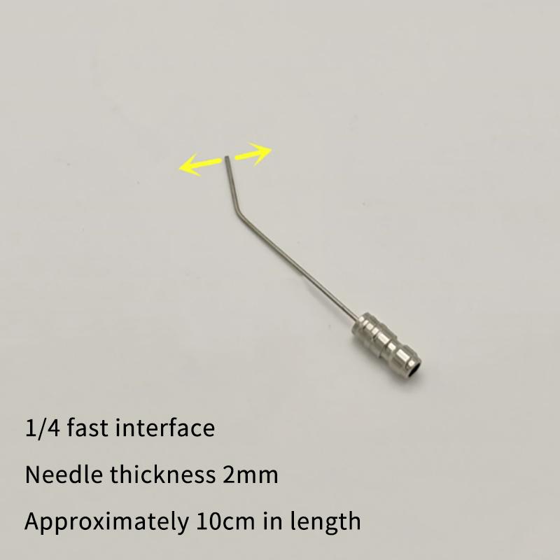 1 pièce Acier Inoxydable Nettoyage Haute Pression Aiguille Buse 1/4" Connexion Rapide Design Fin Pour Nettoyage en Profondeur Réservoirs de Lave-Auto AC