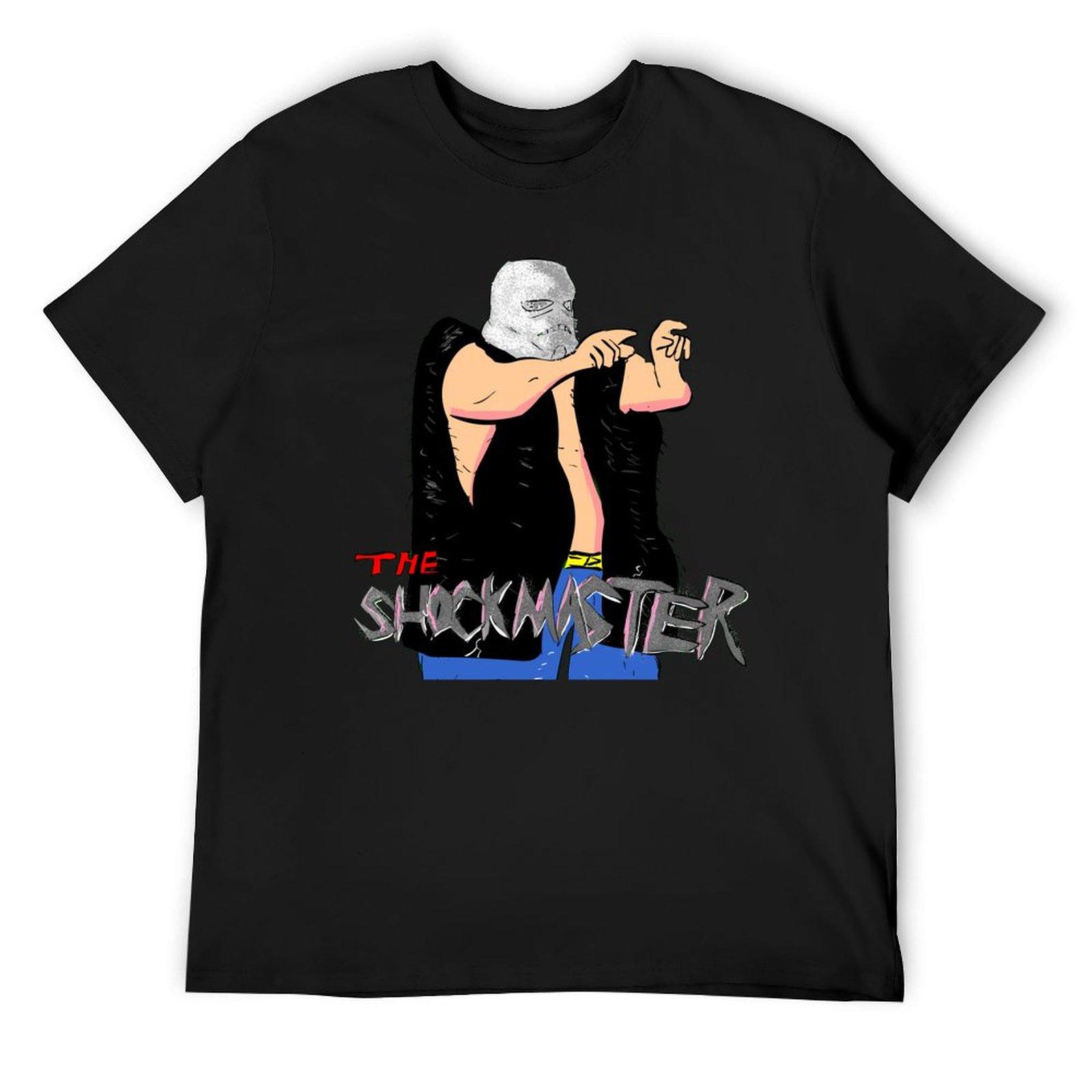 

The Shockmaster T-Shirt rapper graphic tees tops oversizeds heavy weight t shirts for men 4XL
