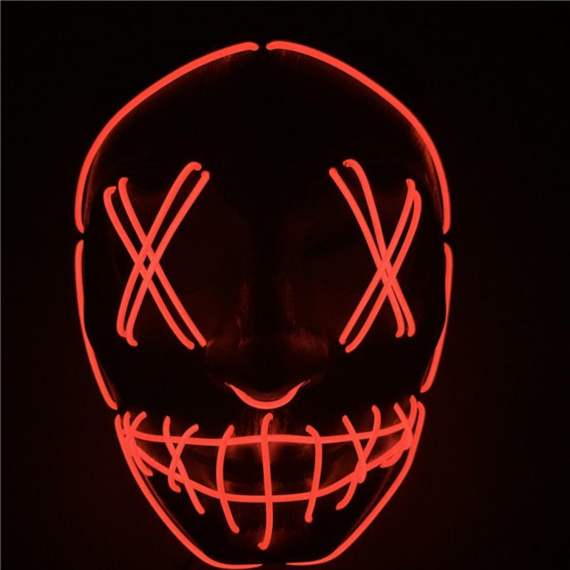 Buy Halloween LED Light Up Masks Masquerade Party Masks Glow In The ...