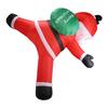Christmas Decorations Outdoor 5.9ft Xmas Inflatable Santa Climbing Santa with Present Bag Blow Up Decorations For Yard Wall