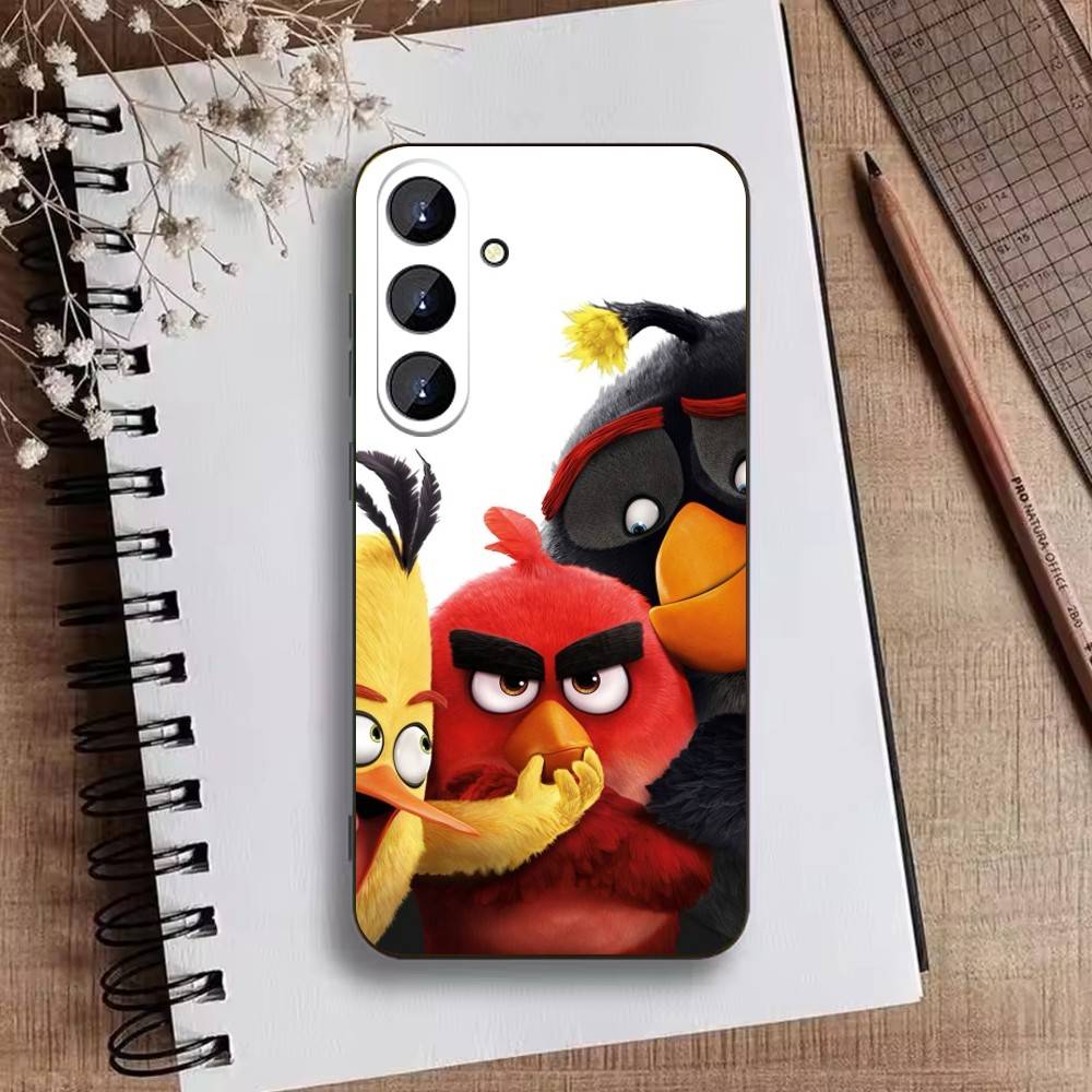 T-Angry Birds Phone Case For Samsung Galaxy A73,A72,A71,A70,A52,A51 Others Soft Black Cover Samsung a52