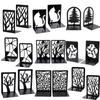 Non-Skid Hollow Out Storage Bookrack Book Stand Book Support Book Ends Desk Organizer Holder