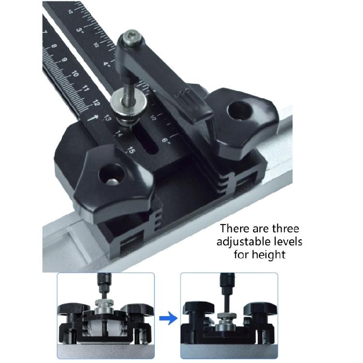 T Track Positioning Jig Thin Rips Jig Guide For Cutting On Wood Minimizes Vibration Compatibles With 3/8x3/4 T Slots