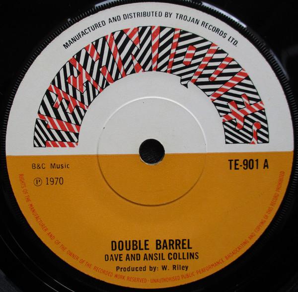 

7-дюймовая пластинка DAVE ANSEL COLLINS Double Barrel TE901 Techniques 1970 UK Reggae Ska Dub Б/у
