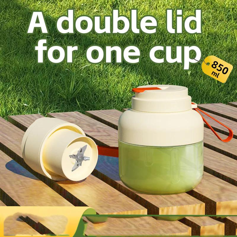 Portable Rechargeable Juicer Cup with Straw USB Charging 12-Blade Stainless Steel Cutter Ideal for Fresh Juice Anywhere