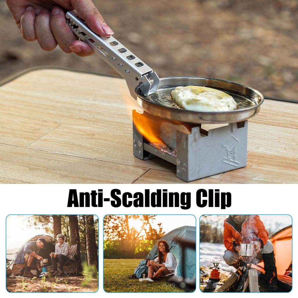 Camp Pot Clip Handle Anti-Hot Handle Clip Grippers Aluminum Grip Hot Pots Grippers Plate Holder Lifter Clip Clamps
