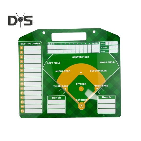 Magnetic Baseball Lineup Board for Dugout Double-Sided Baseball Coaching Broad with 30 Lineup Cards Baseball Tactical Clipboard