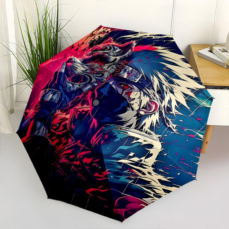 1pc Rogue Warrior Fashion Automatic Opening and Closing Cartoon Umbrella - Suitable for Various Occasions, Outdoor Activities, Lightweight and Du