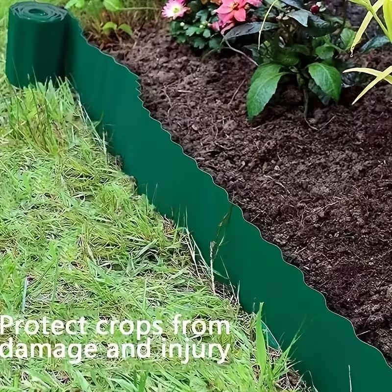 1pc Corrugated Plastic Garden Edge Wave-Shaped Lawn Fence For Protect Crops Form Damage And Inluny Gardening Accessories