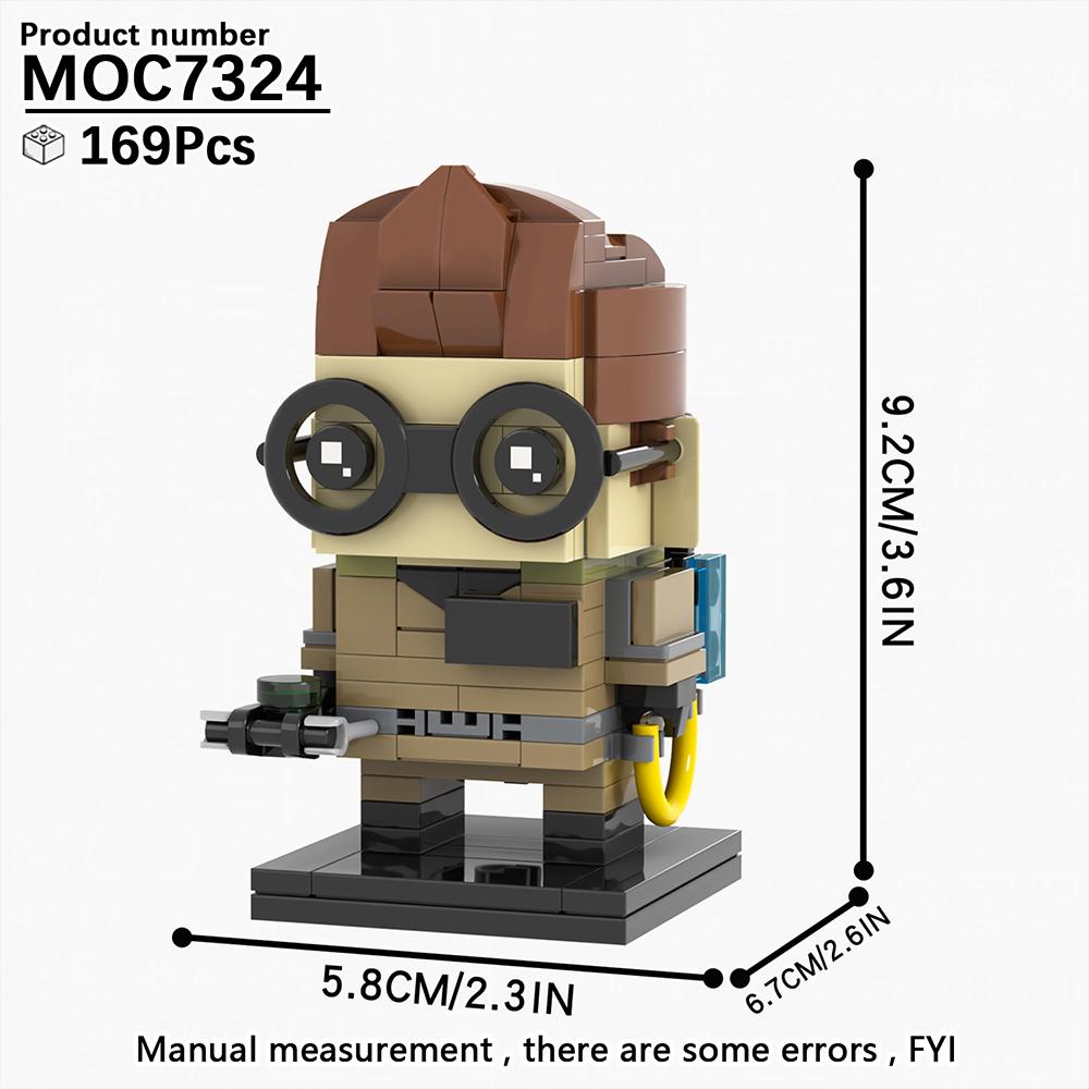 MOOXI Horror Movie Series MOC Bricks Car BrickHeaded Model Set DIY Building Block Kids Education Toys For Children Birthday Gift
