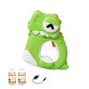 6 Hole Cartoon Animal Bubbles Guns Electric Bubbles Machine LED Light Outdoor Party Game for Kids Automatic Blowing Bubbles Toys