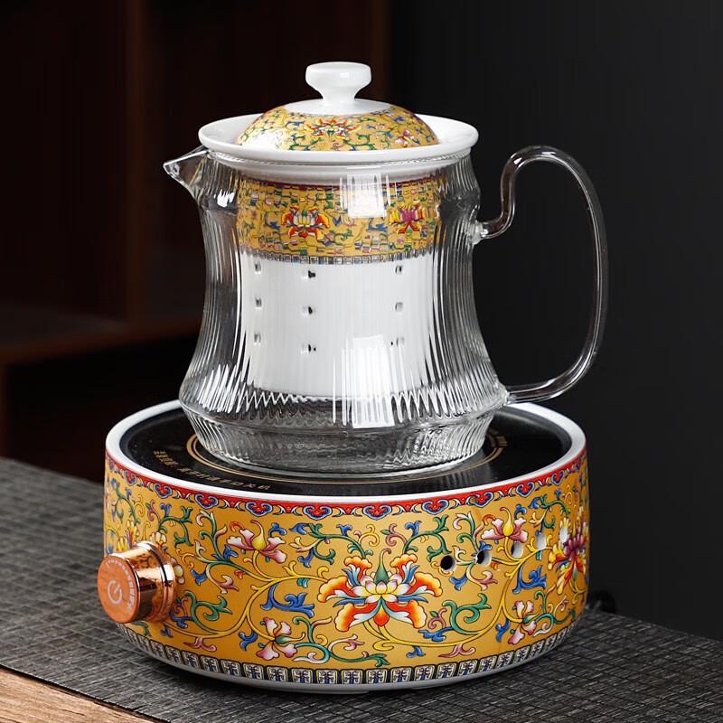 Handcrafted Enamel Electric Tea Maker Set