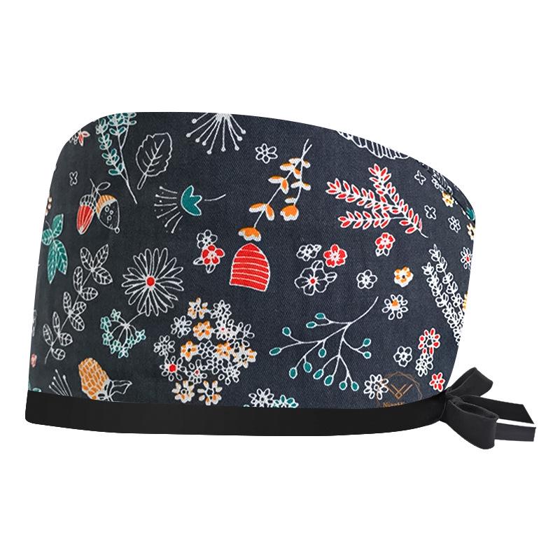 Women's Cotton Surgical Cap - Tie-up Medical, Dental, Salon, and Chemotherapy Head Coverings