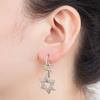 Nidin Classic 2 Colors Copper Zircon Lucky Star Shiny Rhinestone Drop Earrings Women Retro Fine jewelry Trend Party Accessories