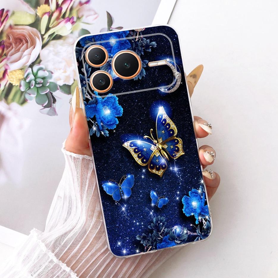 For Honor Power 2 Case SER-AN00 Cute Cat Flowers Painted Cover Soft Slim Phone Case For Honor Power DVD-AN00 HonorPower 2 Fundas