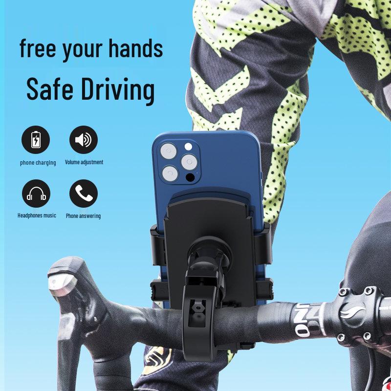 Multifunktionale Anti-Wackel-Handyhalterung für Radfahren und E-Bikes