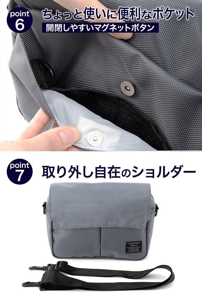 Shoulder Bag for Men and Women Large Capacity Crossbody Waterproof and Functional Bag Perfect for Everyday Use and Outdoor Activities [GRAV] Small,