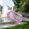 Flower Pattern Inflatable Lounger Portable Floating Bed Foldable Water Chair Wholesale