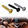 100Pcs Metal Pickup Frame Fixing Screw Guitar Humbucker Pickup Rings Mounting Screws for Electric Guitar Enduring