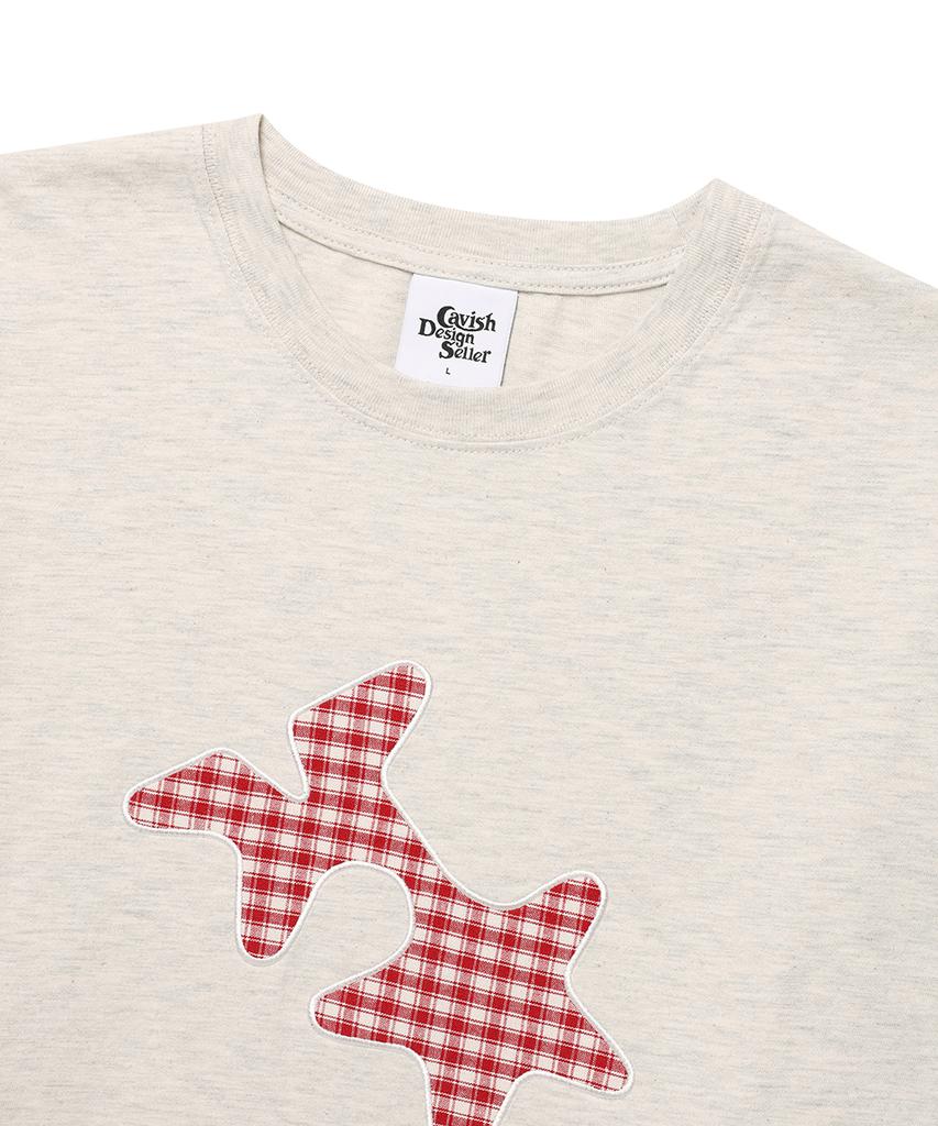 Cabisi Check Twin Star Layered Ls Tee Oatmeal(Cv2Ffut578A)