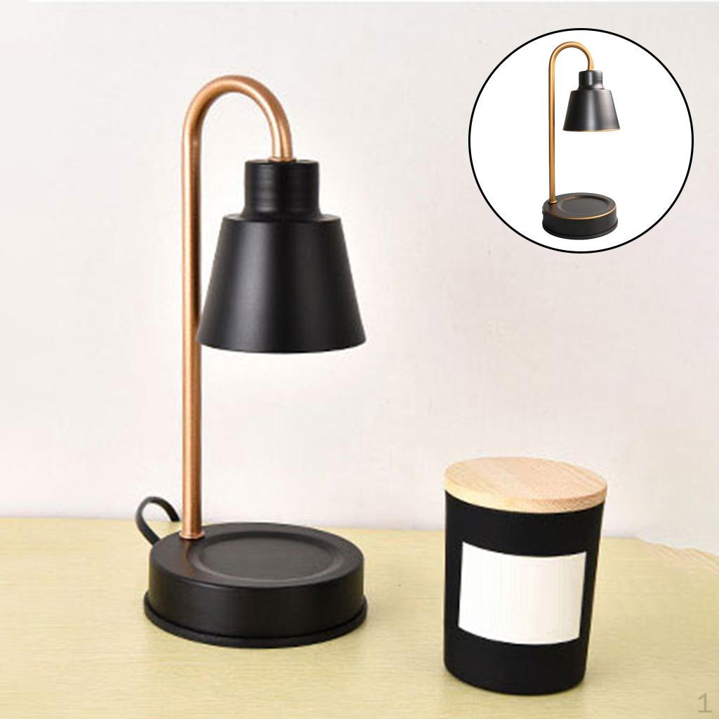 

Lamp Wax Melting Candle Warmer Bedside Table Decoration Night Light Lampshade Home Bedroom чорний