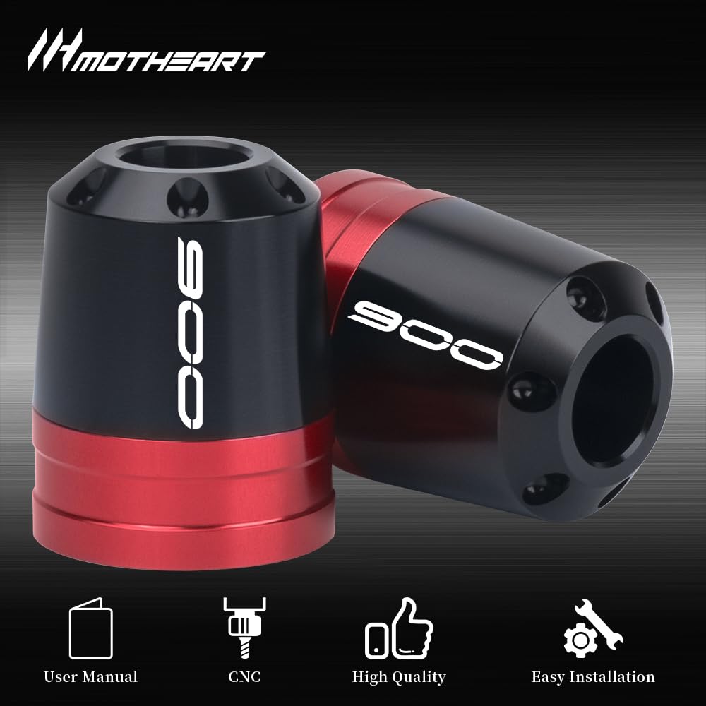 MotHeart Motorcycle Bar End Slider Compatible with Z900 2017-2025 Motorcycle