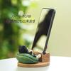 Devalier CA242BKW [Authentic] Cat Figurine with a Hachiware Design, Smartphone Stand Holder, Made of Resin, Perfect Gift