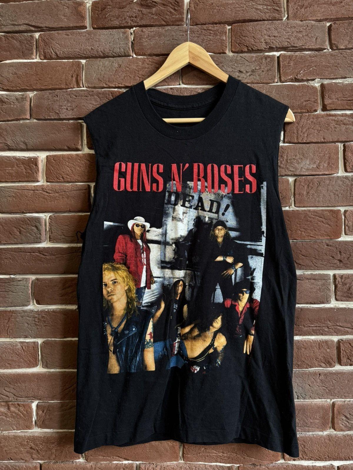 VINTAGE 90s GUNS N ROSES Dead 1991 TOUR BAND TSHIRT Unisex T-Shirt XXL