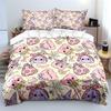 Cute Halloween Decorative Pattern Print Bedding Set 1 Duvet Cover 2 Pillowcases for Adult and Children Luxury Gift Full Size