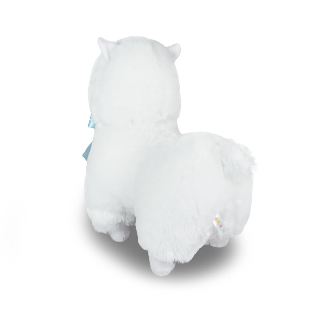 Amuse Alpacasso Ribbon BIG Shiro-chan Plush Toy, Total Length Approx. 38cm 703648