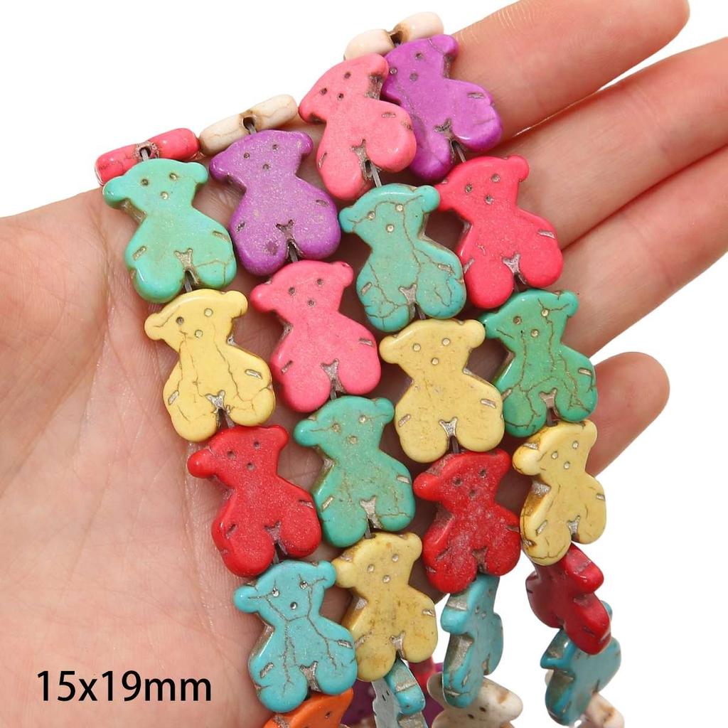 Synthetic Colour Turquoise Various Shapes of Colour Beads For Handmade Bracelet Necklace Keychain DIY Craft Jewelry Making Accessories