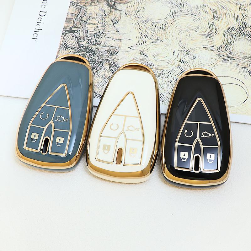 4 Buttons TPU Car Remote Key Case Cover Shell for Changan CS35 Plus CS55 Plus CS75 Plus 2019 2020 Key Protector Bag Holder