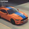 Ford Mustang Motorhaubenstreifen Aufkleber - GT Parallellinien Aufkleber zur Autodekoration