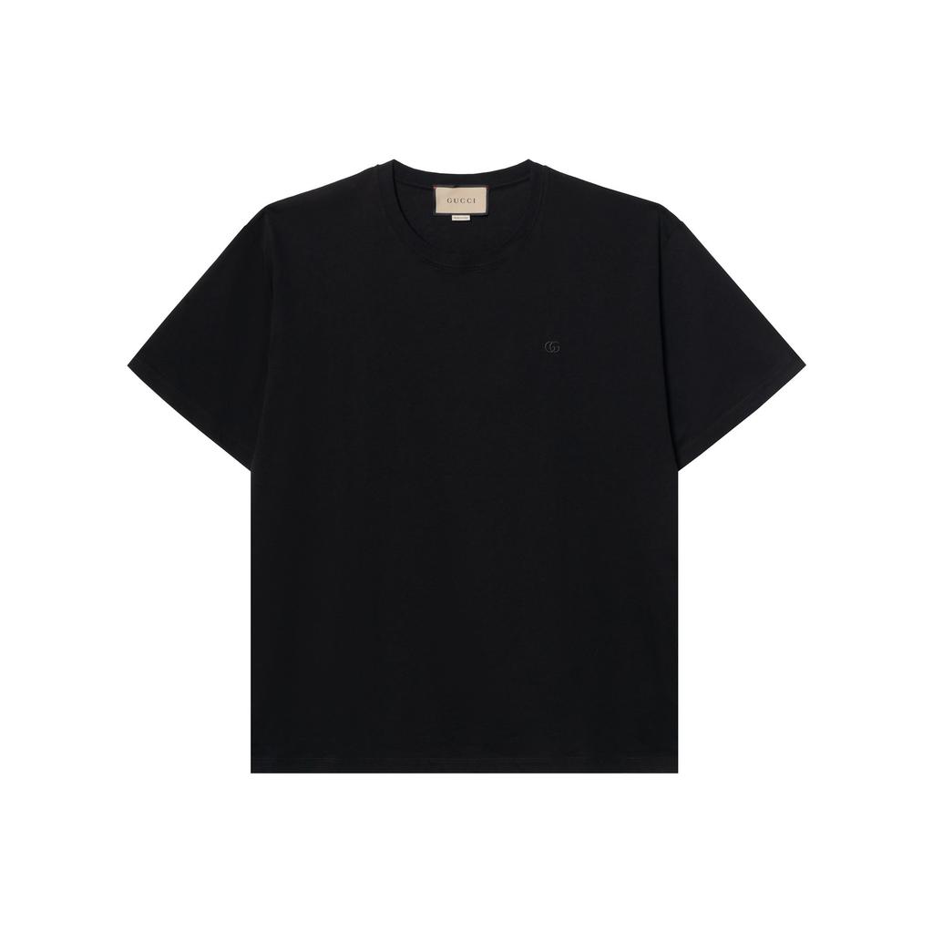 Gucci T Shirts Men's Black Crew Neck Moderate 548334-XJEJF-1043