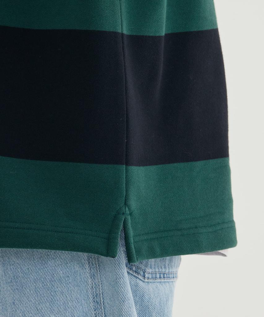 COVERNAT Small C Logo Rugby Sweatshirt Green