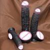 New Model Black Silicone Alien Dildo Realistic Anal Butt Plug with Strong Suction Cup Clitoris Stimulator for Adult G-spot Exploration Male/Female Toy