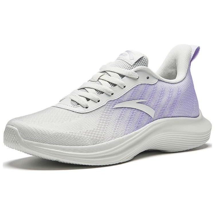 Anta Slip Resistant Abrasion Resistant Slip Resistant Abrasion Resistant Low top Running Shoes Women's White Purple 922335503-5