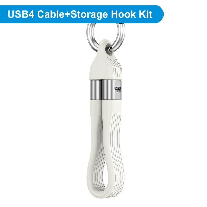 USB4 Charging Cable with PD240W Super Fast Charging and 40Gbps Speed 8K Video Transmission