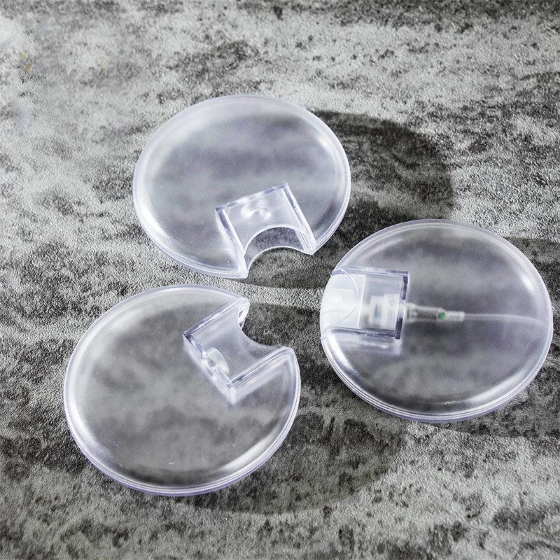 1pcs 25ml Round Card Plastic Perfume Bottle With Silicone Protective Cover Hook Travel Dispenser Bottle Refillable Cosmetic Tool