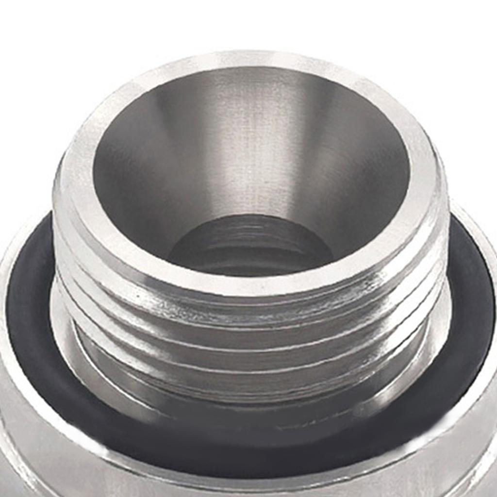 Thread Size Oil Drain Valve Adapter Silver A-211 27mm-2.0