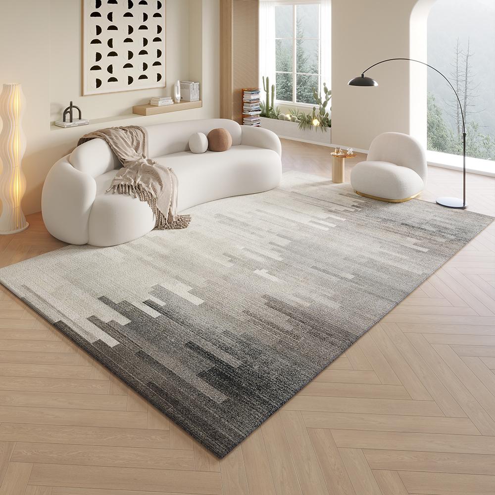 Area Rugs for Entryway Low Pile Soft Bedroom Floor Mat Farmhouse Neutral Non-Slip Rug for Bedroom Living Room Home Decor