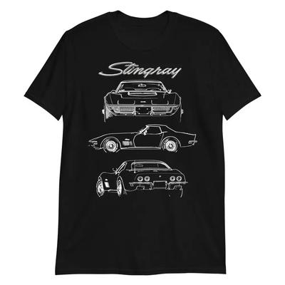 1970 C3 Stingray LT-1 Collector Car Gift T-Shirt 100% Cotton O-Neck Short Sleeve Summer Casual Mens T-shirt Streetwear