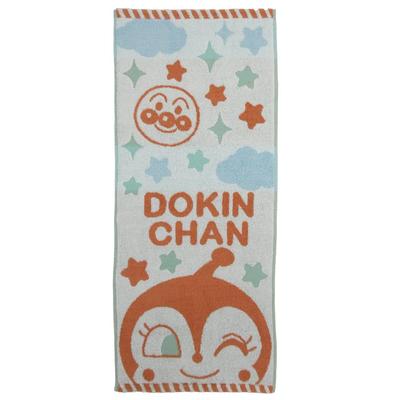 Marushin Anpanman Face Fluffy Bandai Towel, Dokin-chan, 891461, Marushin,