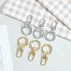 1pcs Zinc-Alloy Keychain Hook with Key Ring Bag Clip Hook with Spring Ring for Lanyard Making DIY Crafts Keychain