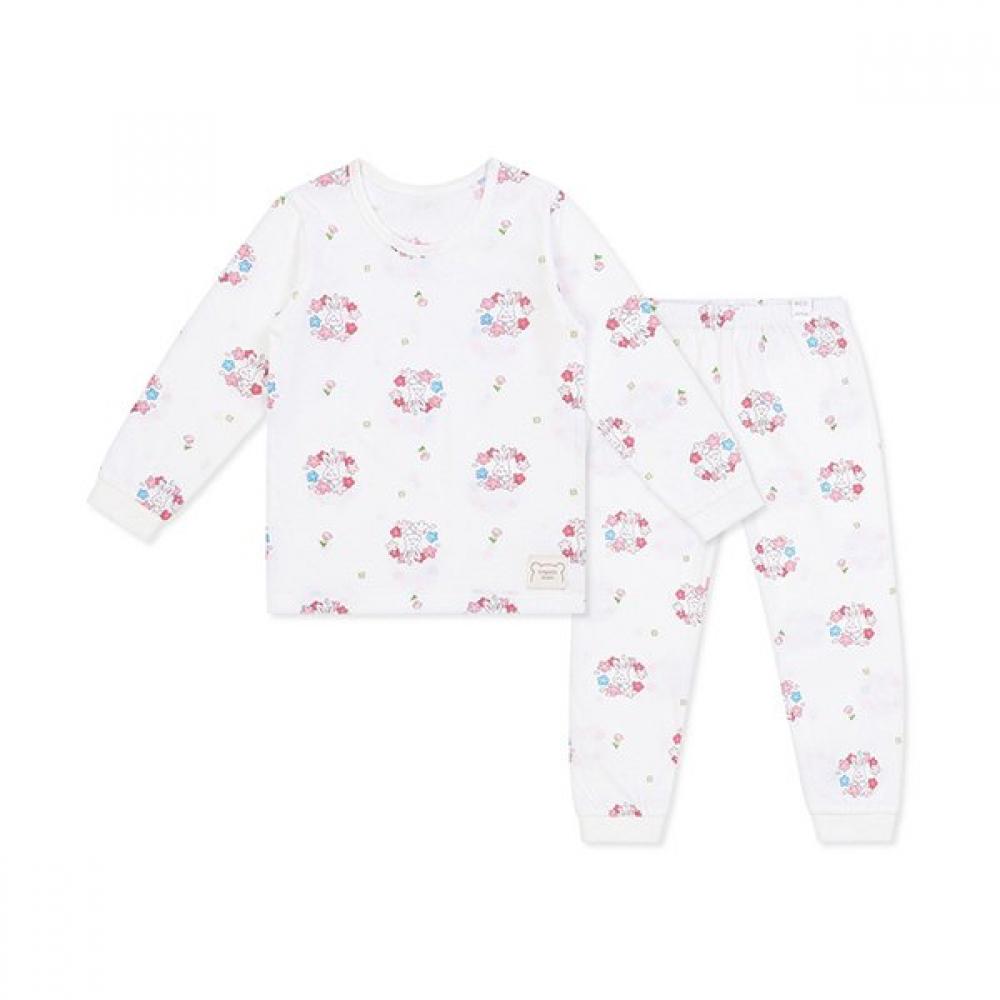 Organicmom Wing Rabbit Long Sleeve Kids Underwear Mlsl9k03 110